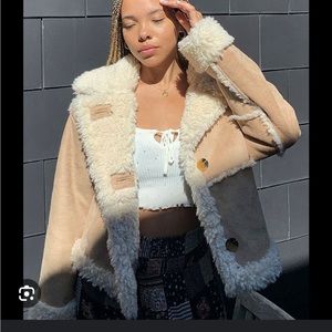 Urban Outfitters faux shearling coat
